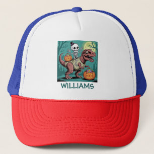 Casquette Squelette de Halloween personnalisé à cheval sur u