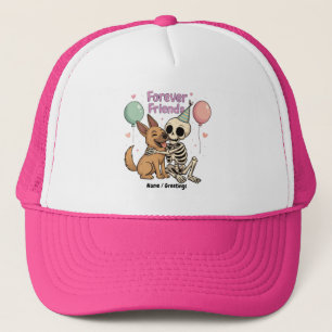 Casquette Squelette Déplaisant mignon serrant berger alleman
