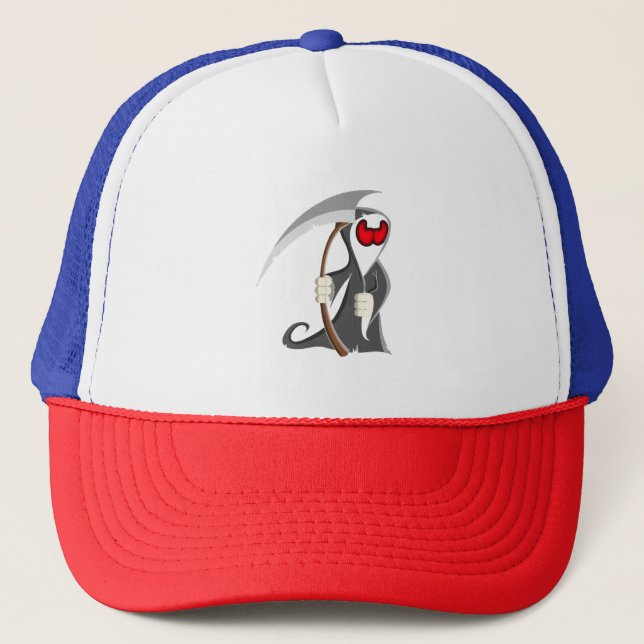Casquette Squelette d'Halloween Décès (Devant)