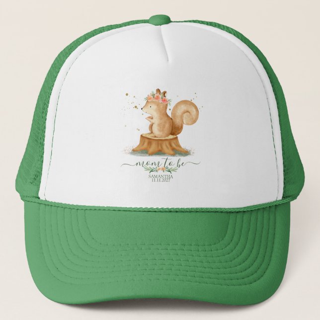 Casquette Squirrel Family wildlife baby newborn (Devant)