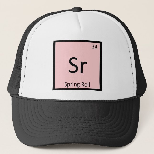 Casquette Sr - symbole de chimie d'apéritif de petit pain de (Devant)