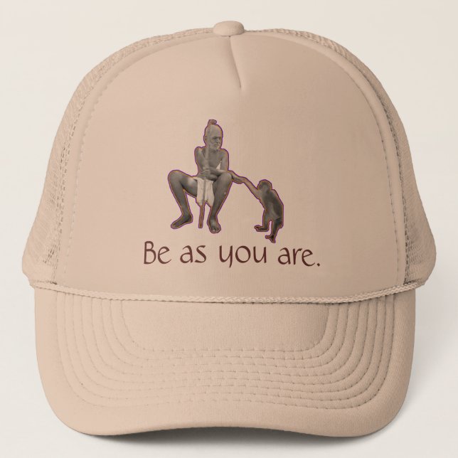 Casquette Sri Ramana Maharshi, soit pendant que vous êtes (Devant)