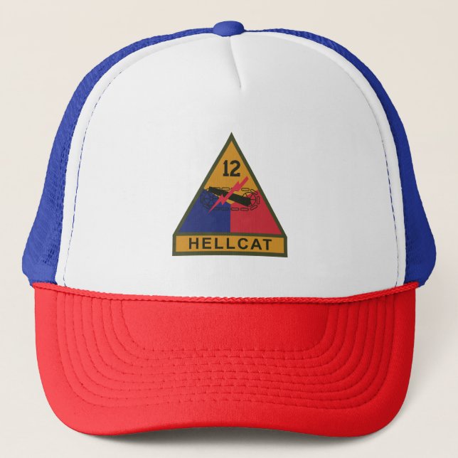 Casquette SSI - 12e division blindée avec bande de nom (Devant)