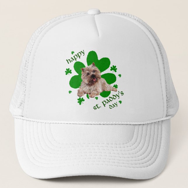 Casquette St Patrick's Day Cairn Terrier (Devant)