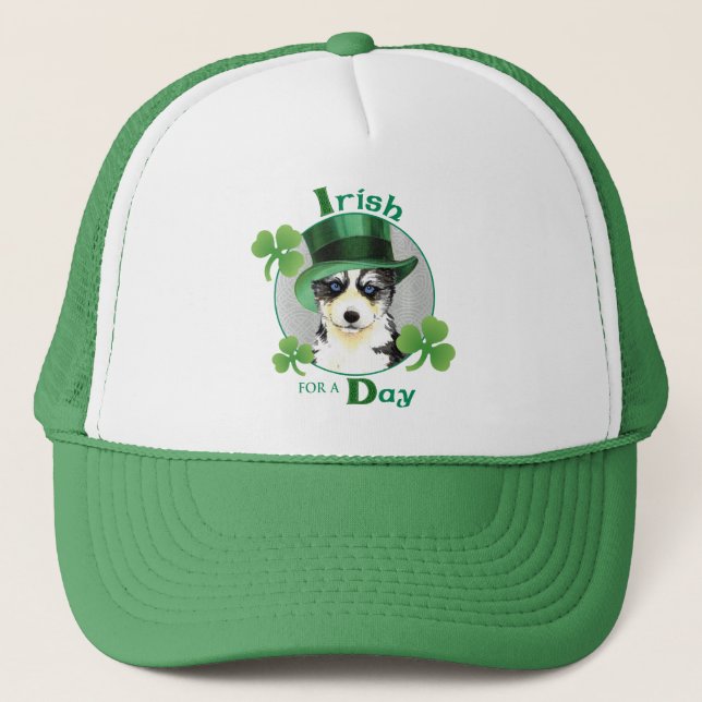 Casquette St. Patrick's Day Husky (Devant)