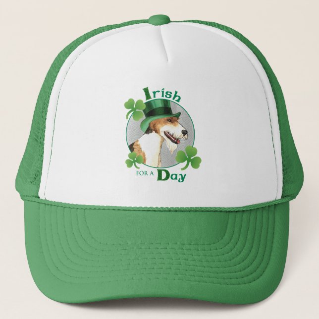 Casquette St. Patrick's Day Wire Fox Terrier (Devant)