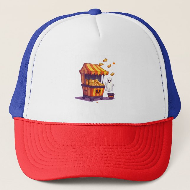 Casquette Stand de pop-corn hanté (Devant)