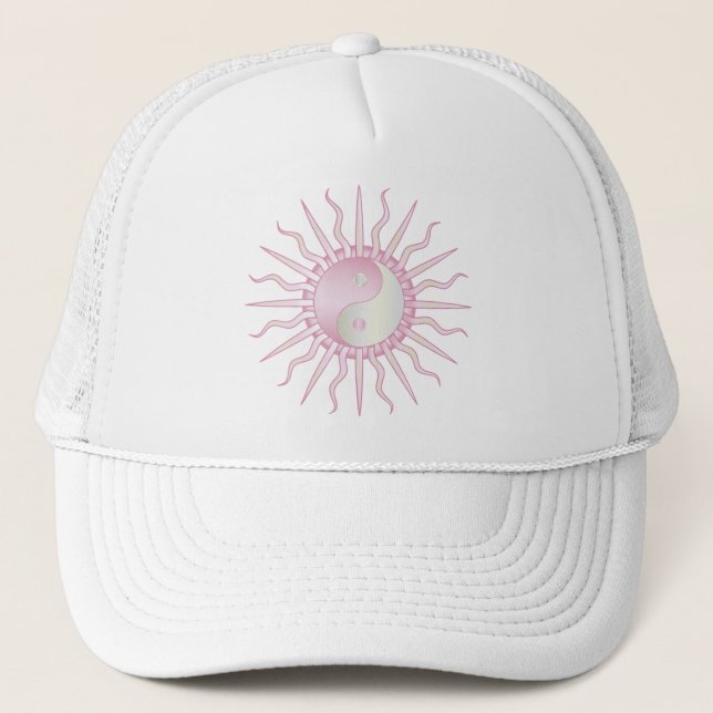 Casquette Starburst rose Yin Yang (Devant)