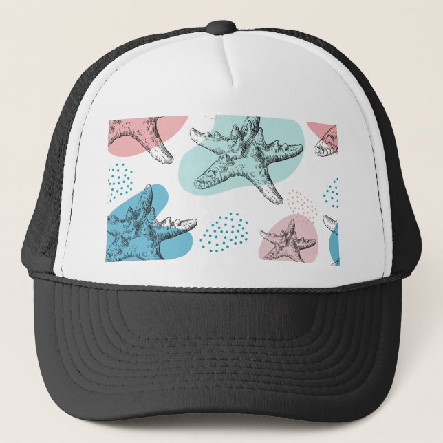 Casquette Starfish aux couleurs tendance motif élégant (Devant)
