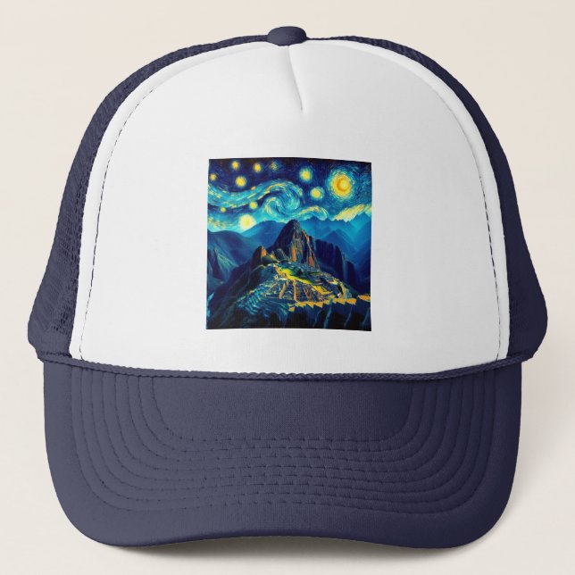 Casquette Starry Night Machu Picchu Pérou (Devant)
