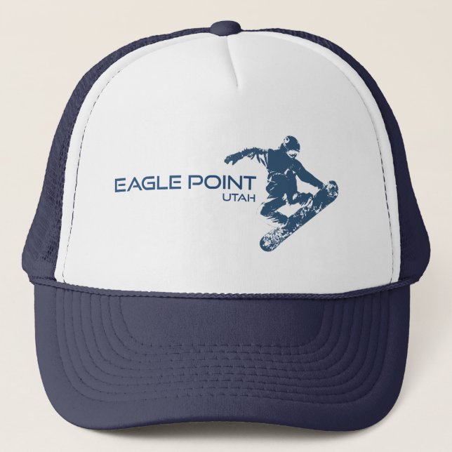 Casquette Station de ski Eagle Point Utah Snowboardeur (Devant)