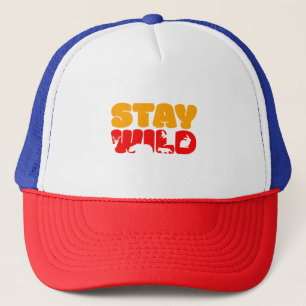 Casquette Stay WILD Basic Design Trucker Hat