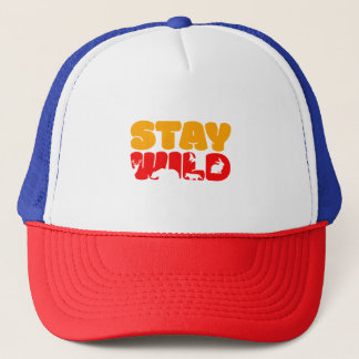 Casquette Stay WILD Basic Design Trucker Hat