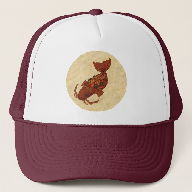 Casquette Steampunk Koi (Devant)