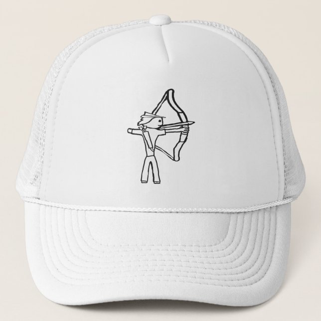 Casquette Stickman Tir à l'arc (Devant)
