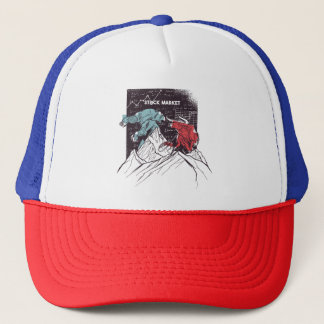 Casquette Stock Market Fight Bull contre Bear Trading