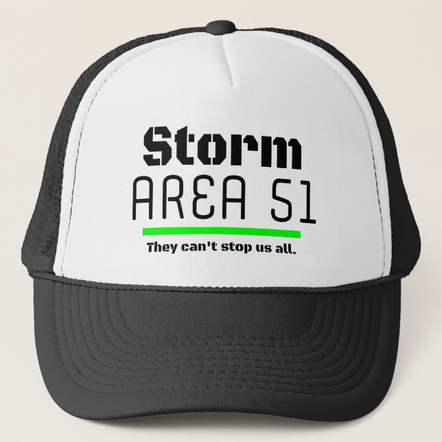 Casquette Storm Area 51 Ils ne peuvent pas nous arrêter tous (Devant)