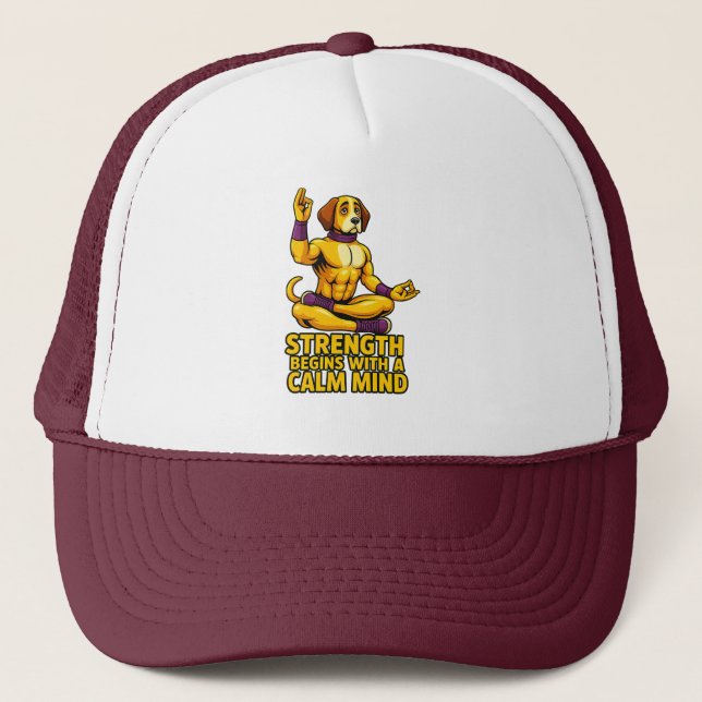 Casquette Strength Begins with a Calm Mind (Devant)