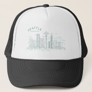 Casquette Stroke Skyline de Seattle