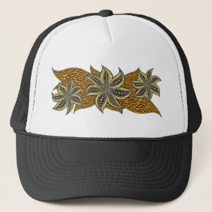 Casquette Style Batik Floral Abstrait africain