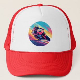 Casquette Style de conduite dynamique pour motards de course