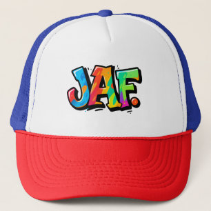 Casquette Style de graffiti JAF - typographie de l'art urbai