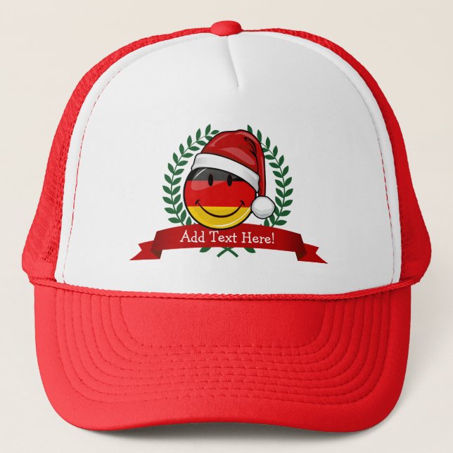 Casquette Style de Noël drapeau allemand (Devant)