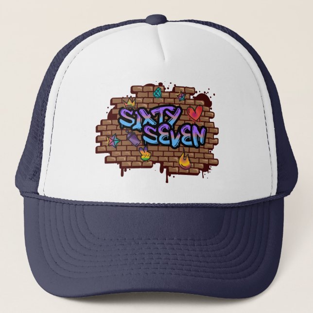Casquette Style Graffiti 67 (Devant)