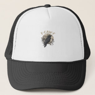 Casquette Style graphique drôle de corbeau disant F Caw F