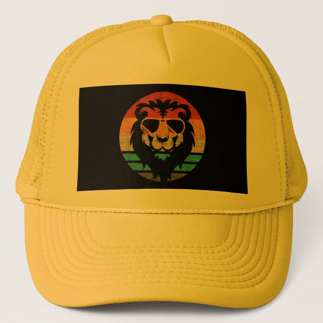 Casquette Style Lion Retro Vintage (Devant)