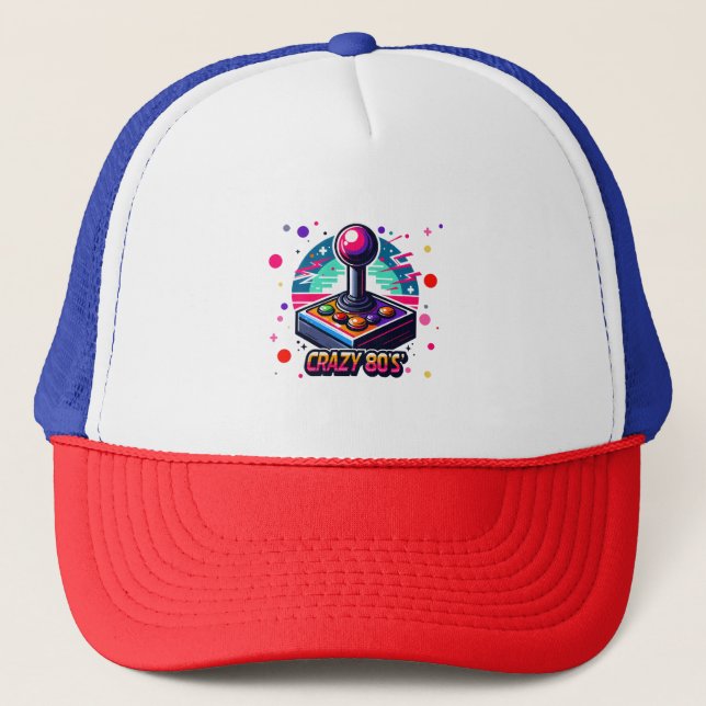 Casquette style old school fou des années 80 (Devant)