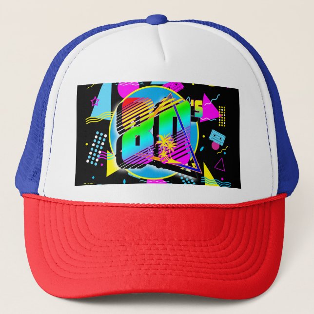 CASQUETTE STYLE RÉTRO VINTAGE DES ANNÉES 80 (Devant)