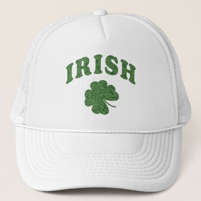 Casquette Style Vintage irlandais vert irlandais Shamrock Ca (Devant)