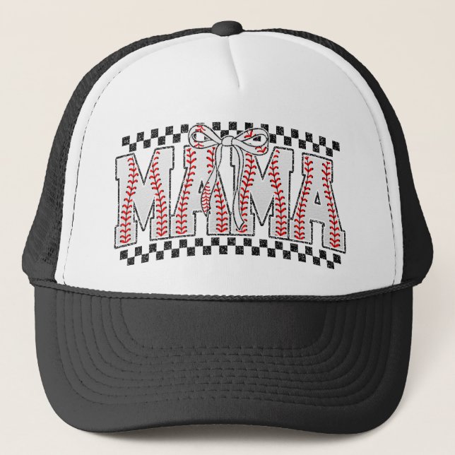 Casquette Stylish Baseball Mom Vibes Trucker Hat (Devant)