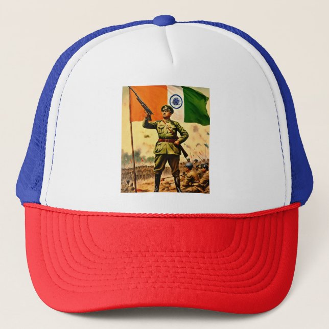 Casquette "Subash Chandra Bose : guerrier de la liberté" (Devant)