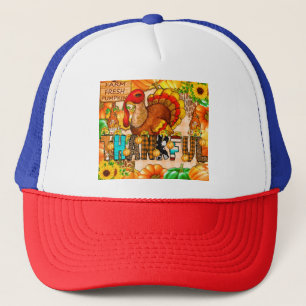 Casquette Sublimation de tombeur maigre - Thanksgiving