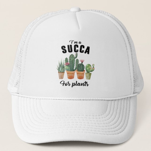 Casquette Suca amusant pour cactus cactus succulents plante (Devant)