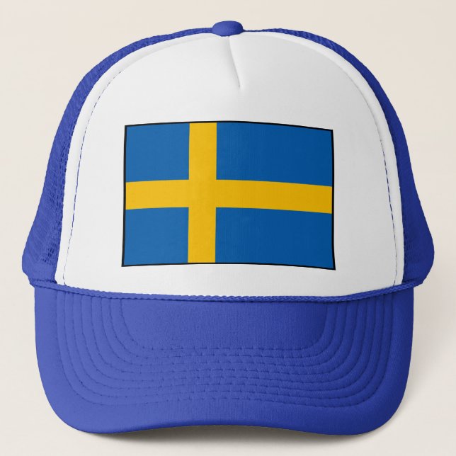 Casquette Suède - Drapeau Suédois (Devant)