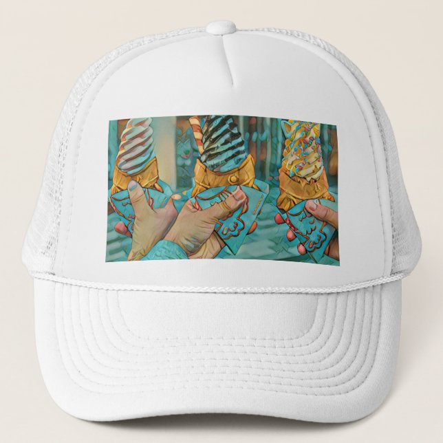 Casquette Summer ice cream lovers (Devant)