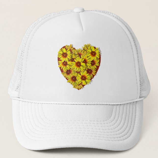 Casquette Sunflower Heart Hat (Devant)