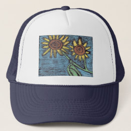 Casquette Sunflowers Forever - Art pour enfants pour CHOC