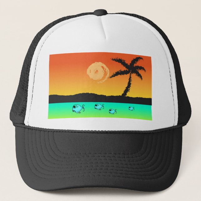 Casquette Sunset de l'île (Devant)