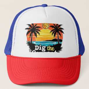 Casquette "Sunset volleyball" -Volleyball design pour les jo