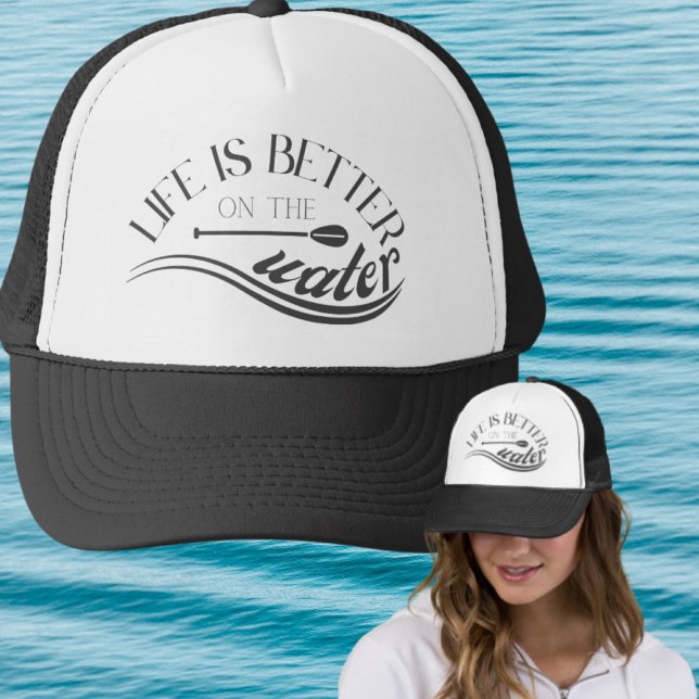 Casquette SUP stand up paddle tenue sepia noir (Créateur téléchargé)