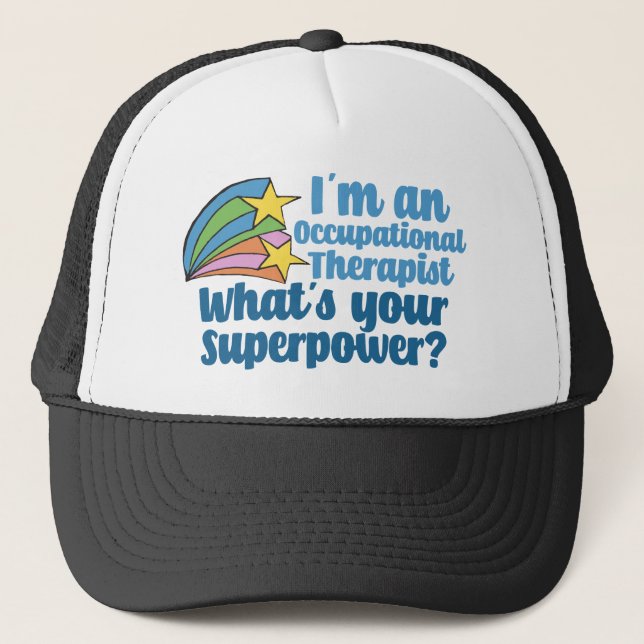 Casquette Super ergothérapeute mignonne OT (Devant)
