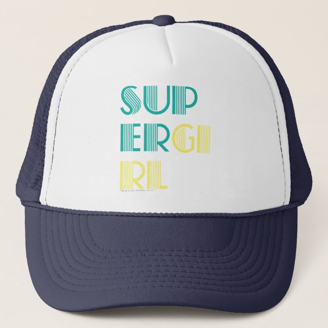 Casquette Super girl Green and Yellow (Devant)