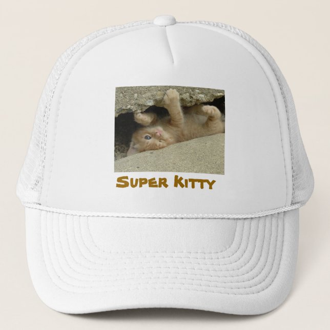 Casquette Super Hero Kitty Cat Humour (Devant)