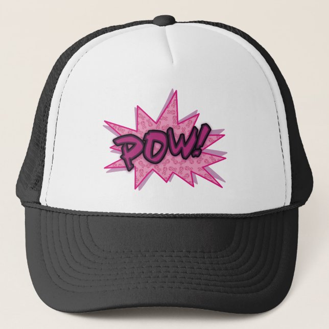 Casquette Super héros du cancer du sein (Devant)