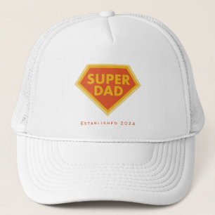 Casquette Super Papa année personnalisée