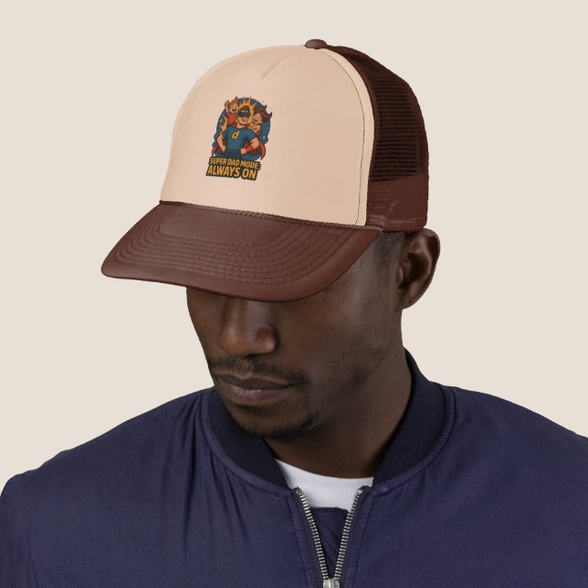 Casquette Super Papa Mode : Toujours Activé (En situation)